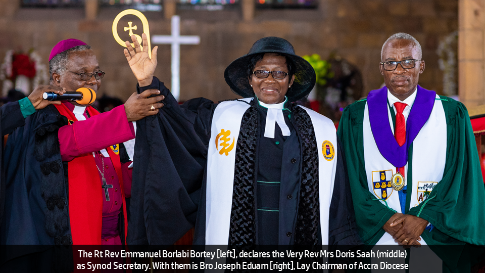 VERY REV MRS DORIS SAAH IS FIRST FEMALE SYNOD SECRETARY OF ACCRA DIOCESE